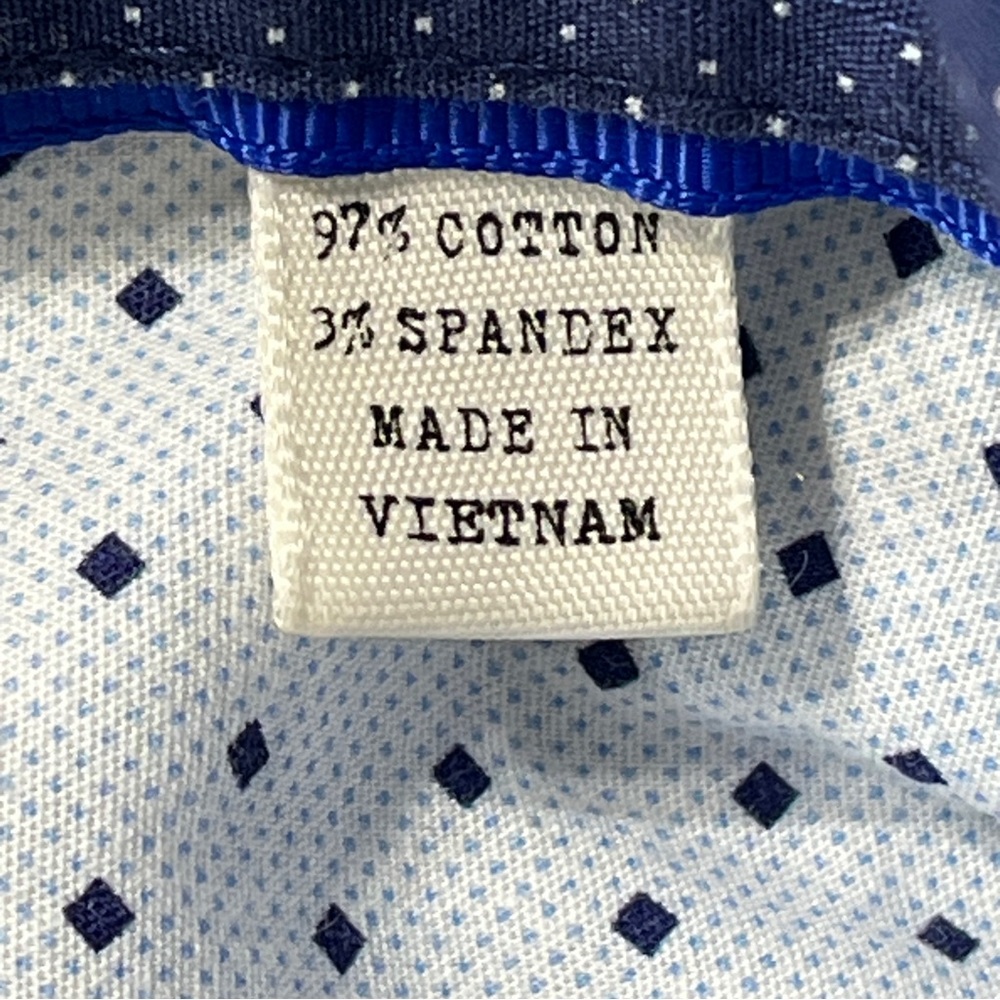 Construct Con.Struct White Blue Stretch Slim-Fit … - image 6